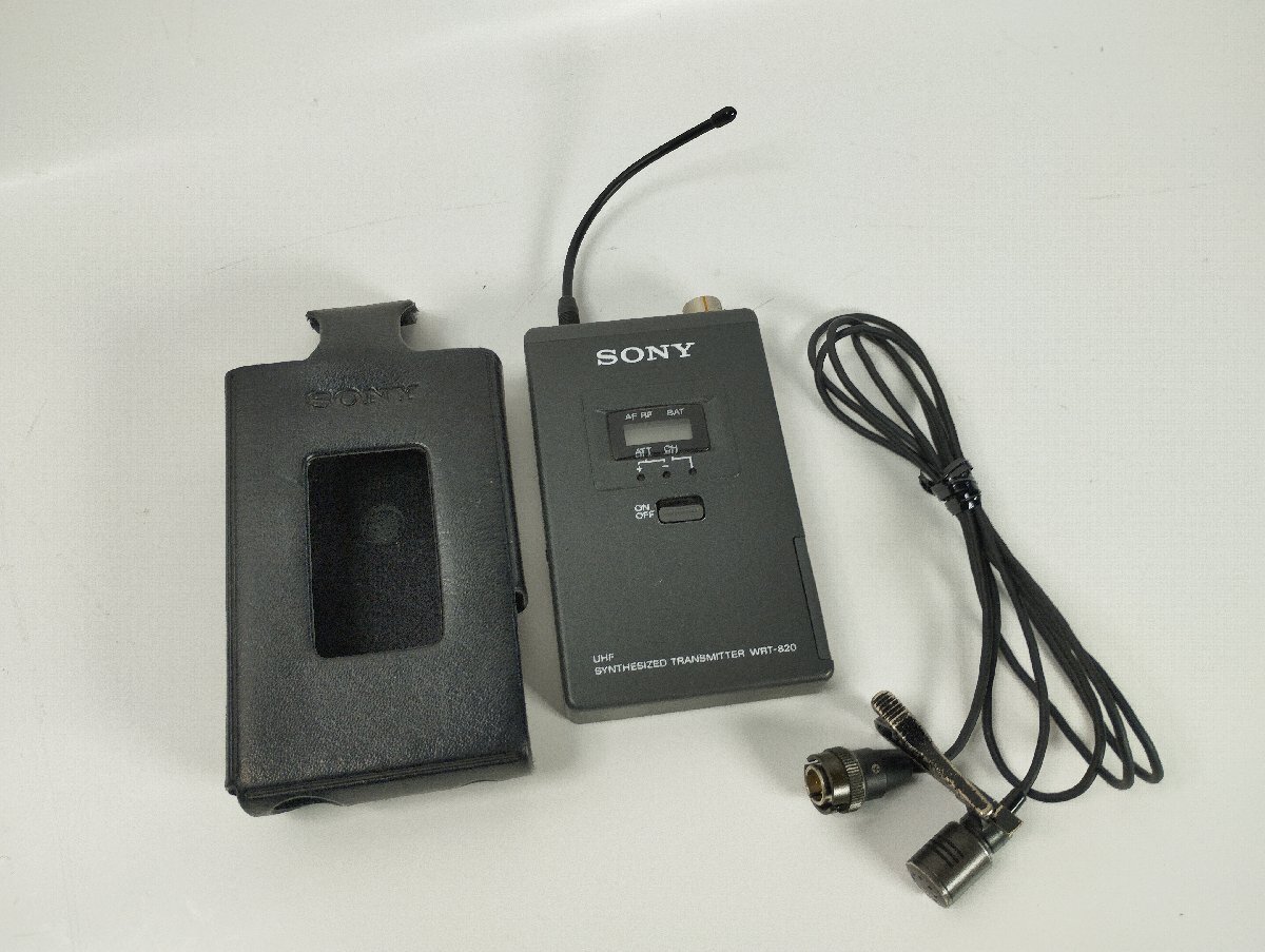 ?SONY WRT-820 ソニー B帯ワイヤレストランスミッター 専用ラベリアマイク付き 動作確認(rèn)済?中古?