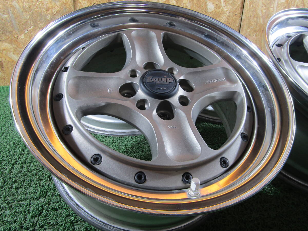 札幌発☆最落なし!WORK EQUIP 40 エクイップ 15×7J +27,+16 4本 4H-100 売切