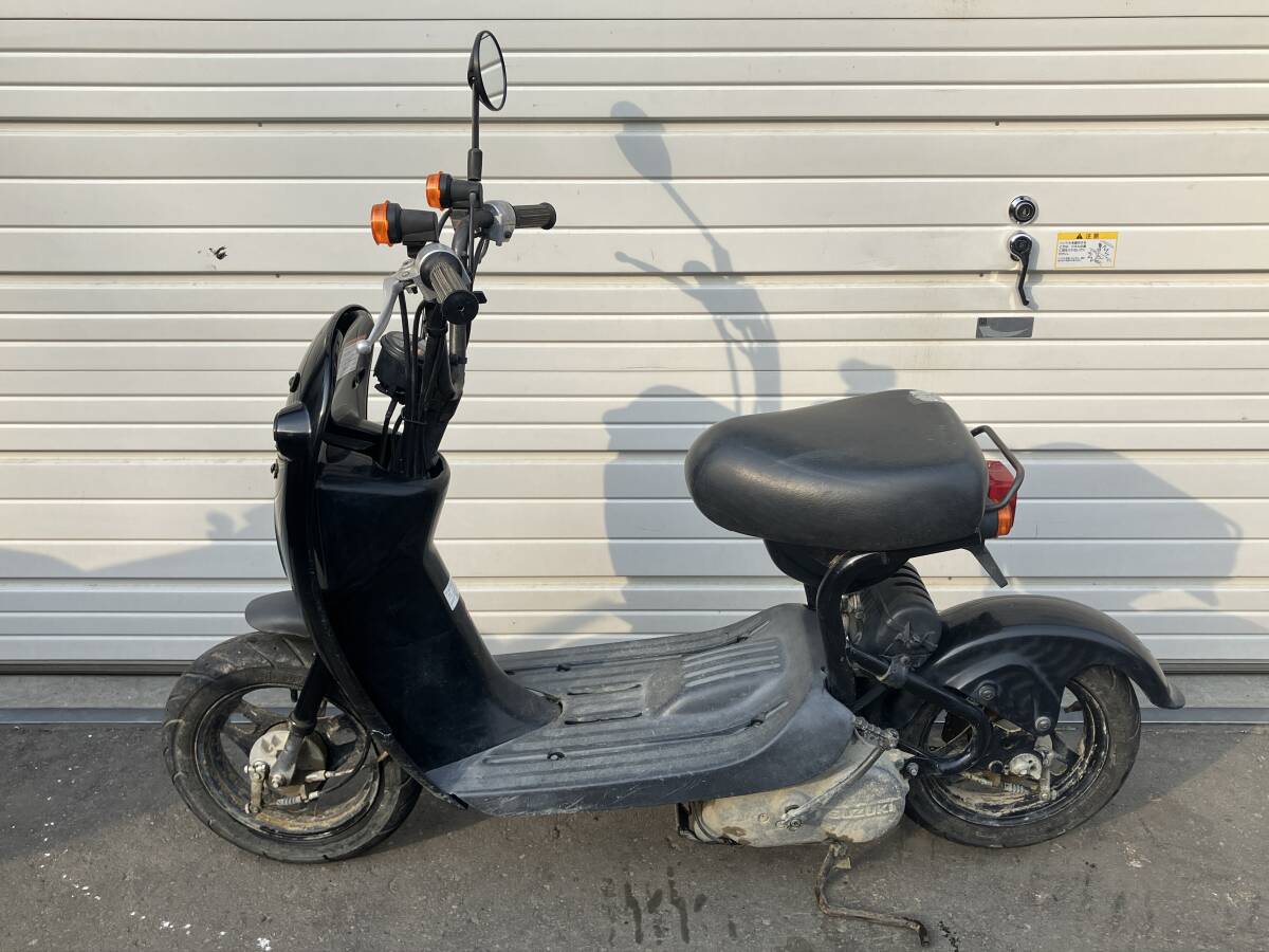 札幌発☆最落なし!全國(guó)発送可!【通電OK!】スクーター スズキ チョイノリ CZ41A 4スト セル付 50cc 売切り!