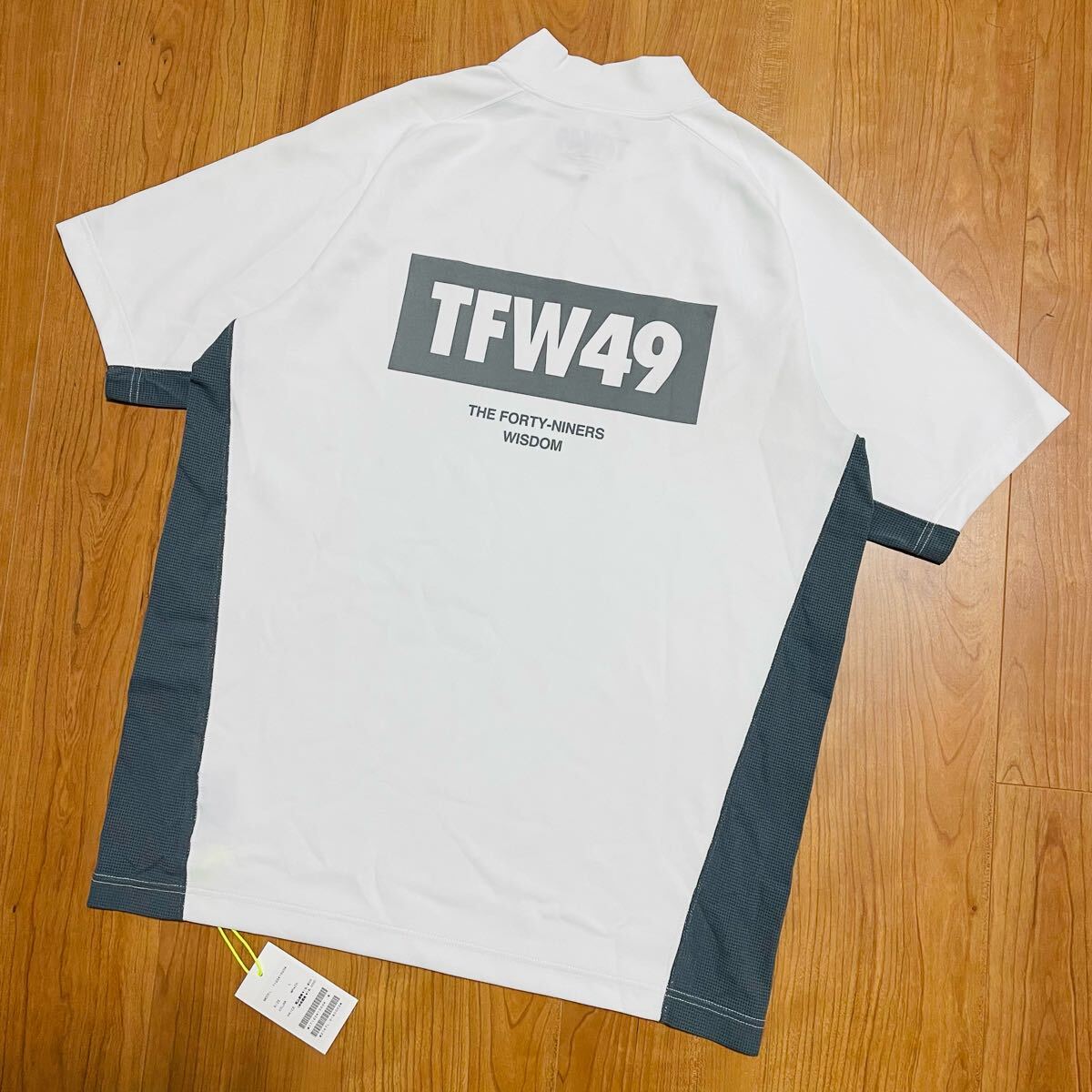 TFW49 モックネック Tシャツ L ホワイト junhashimoto TFW49 モックネック Tシャツ ホワイト L junhashimoto ゴルフ
