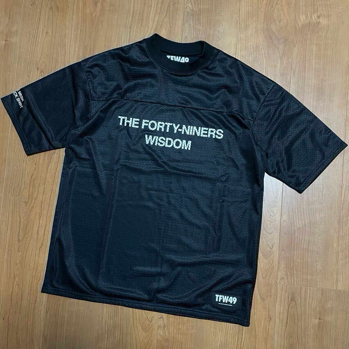 定価2 9万 極美品 TFW49 モックネック Tシャツ ブラック L