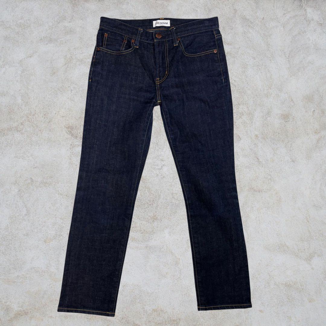 【極美品】23區(qū)DENIM ボーイフィット パンツ ストレートデニム 濃紺 36