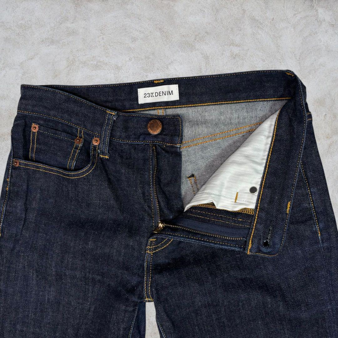 【極美品】23區(qū)DENIM ボーイフィット パンツ ストレートデニム 濃紺 36