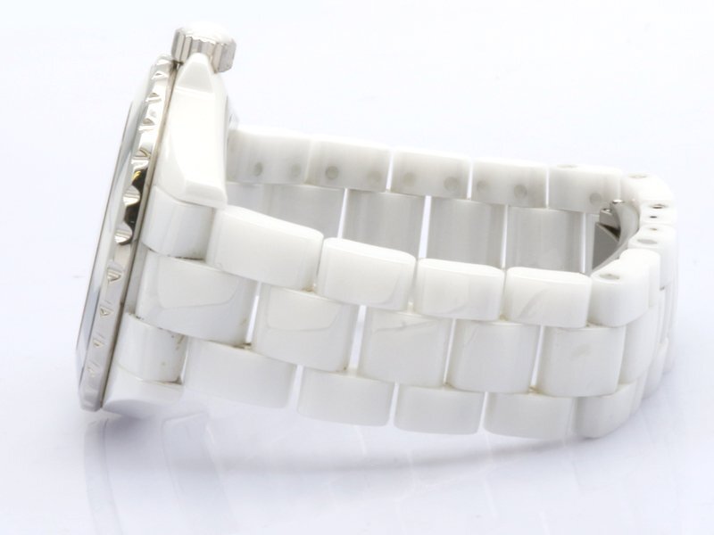 【 シャネル CHANEL 】 腕時(shí)計(jì) H5582 J12 アンタイトル 世界1200本限定 SS/ホワイトセラミック 自動(dòng)巻 38mm メンズ 新著 70328-1