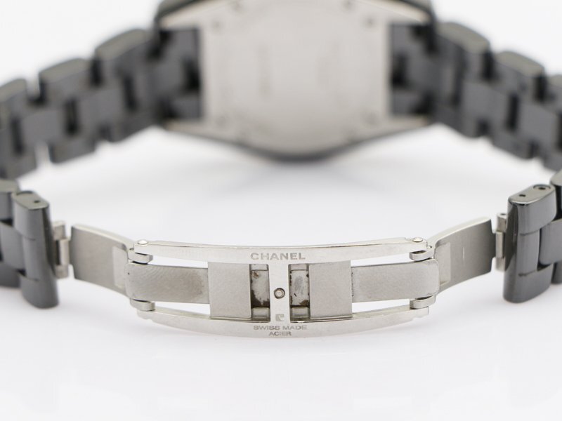 【 シャネル CHANEL 】 腕時(shí)計(jì) J12 Ｈ1708 黒セラミック 純正ダイヤベゼル 33ｍｍ デイト クォーツ レディース 保?箱 □ 新著 76024-2