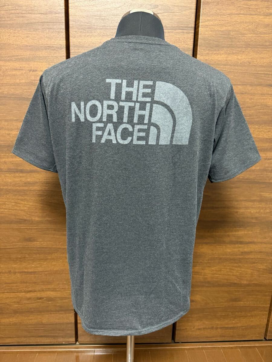 THE NORTH FACE（ザ?ノースフェイス）S/S Reaxion Logo Crew （リアクションロゴクルー）NT61981 ダークグレー XL 人気モデル GOLDWIN