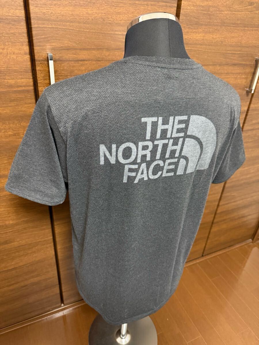 THE NORTH FACE（ザ?ノースフェイス）S/S Reaxion Logo Crew （リアクションロゴクルー）NT61981 ダークグレー XL 人気モデル GOLDWIN