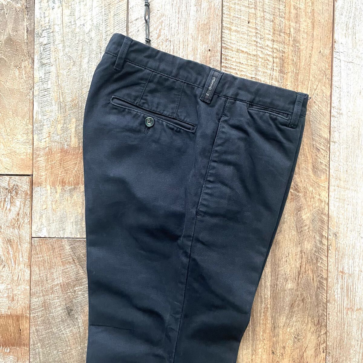 [ прекрасный товар ]PT01pi- чай Zero Uno SLIM FIT конический хлопок слаксы брюки 46 черный BEAMSF обращение 