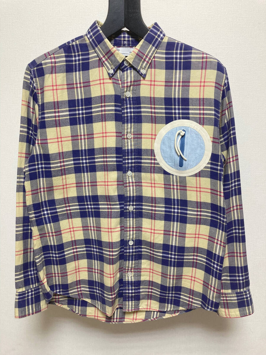 VISVIM ビズビム サークルポケット チェック 長袖 シャツ size1