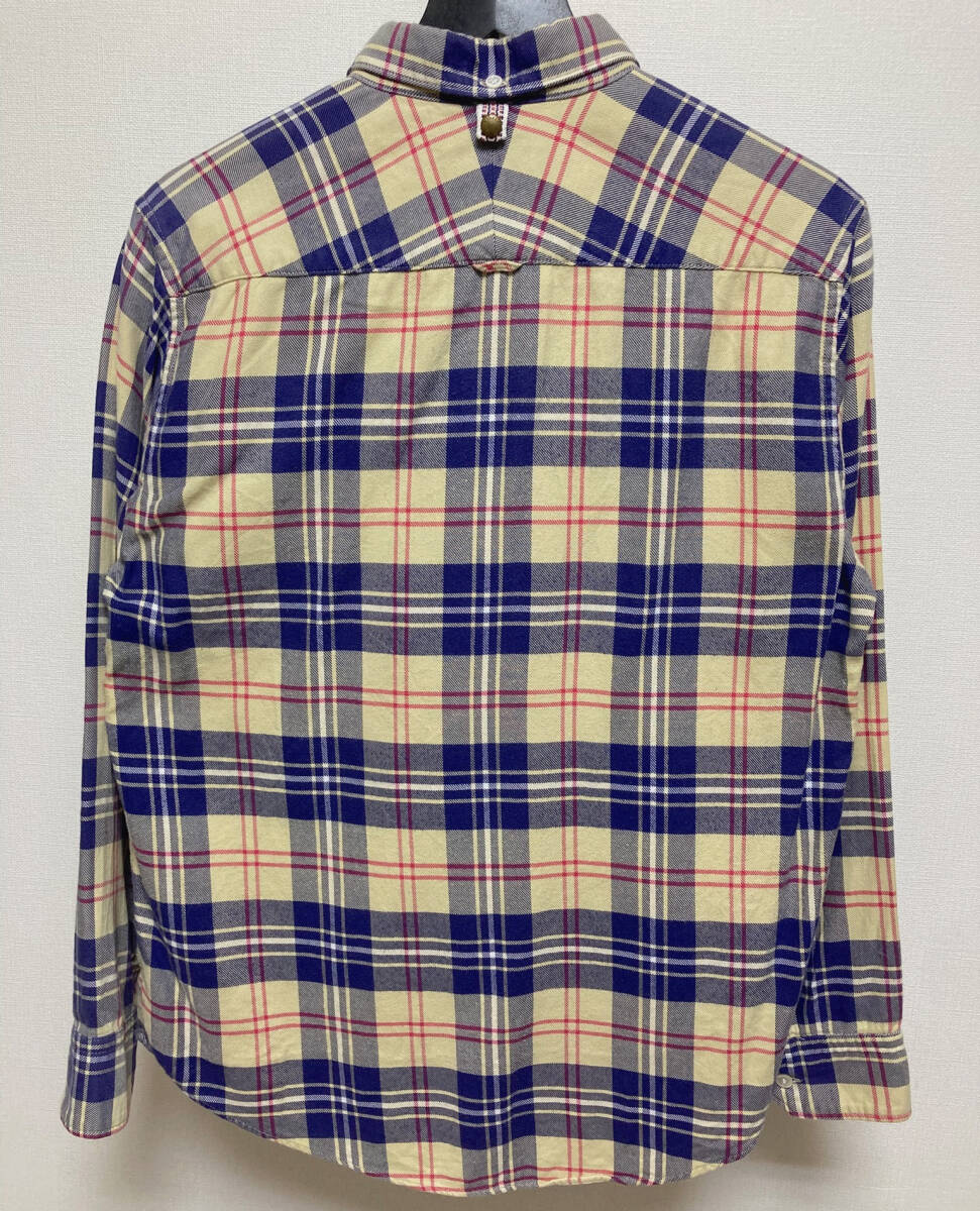 VISVIM ビズビム サークルポケット チェック 長袖 シャツ size1