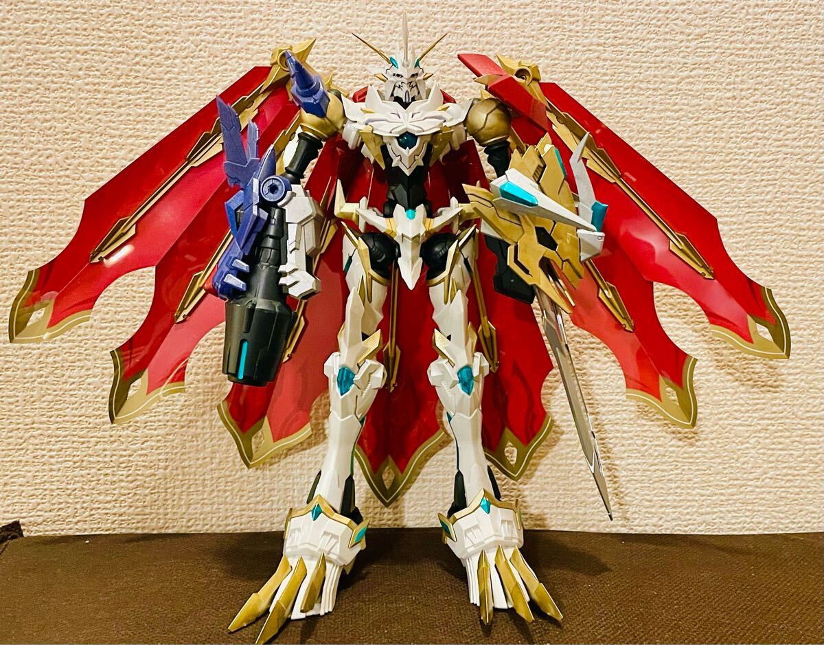 素人涂裝　完成品　デジモンアドベンチャー オメガモン(X抗體) プラモデル　アンプリファイド