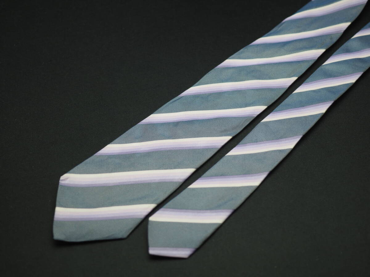 【HUGO BOSS ヒューゴ ボス】 D3099 グレー SILK ブランド ネクタイ 古着 良品_画像3