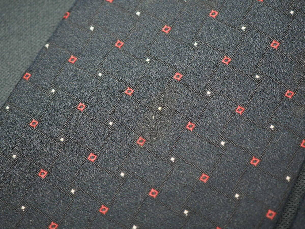 美品【DOLCE＆GABBANA ドルチェ＆ガッバーナ】 E1756 ブラックネイビー系 SILK ブランド ネクタイ 古著 良品