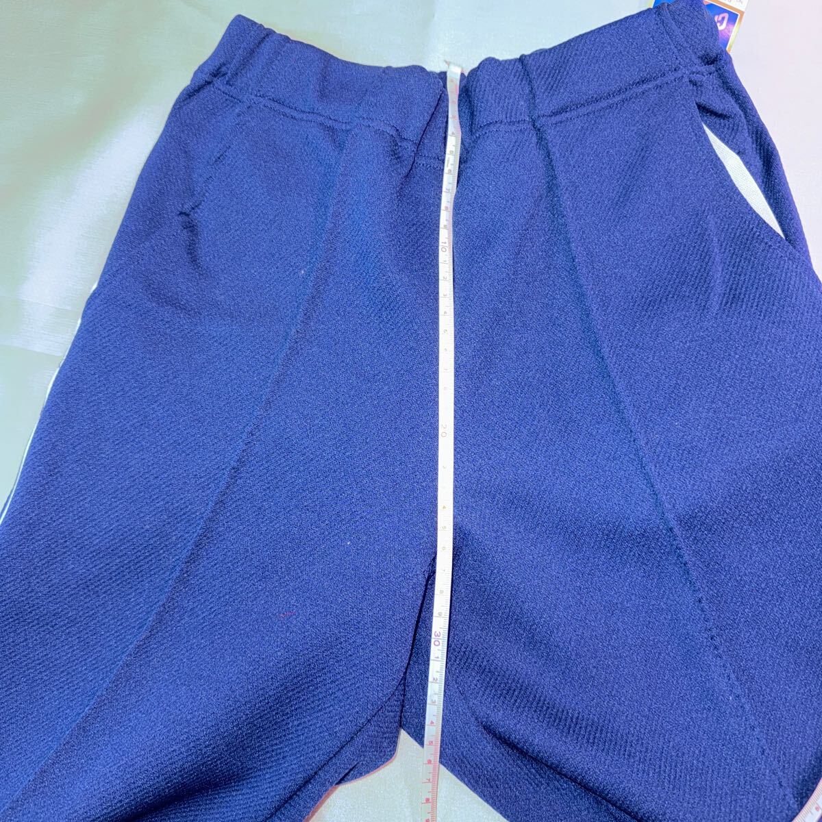 【5027-05】レトロ 80s年代 ネイビー Sサイズ 足掛け有り ジャージ ヴィンテージ品 デッドストック