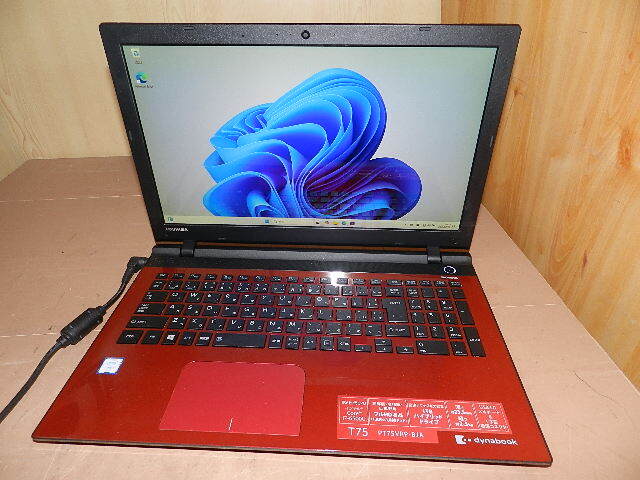 東芝 Full HD/SSD256GB /T75R /第6世代,i7 6500U /8GB /ブルーレイ /WEB /Win11/美品