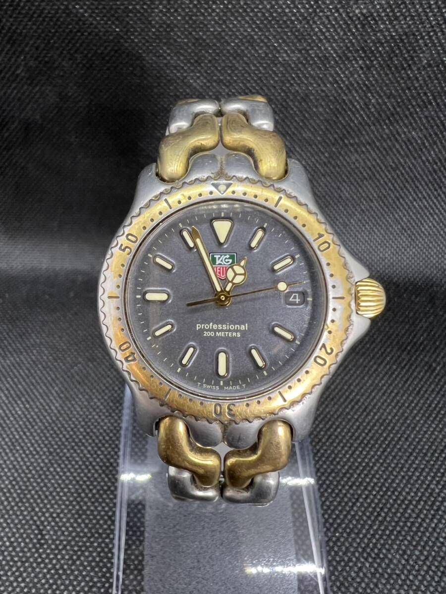 TAG HEUER タグ?ホイヤー Professional 200METERS S95.213K 腕時(shí)計(jì) 稼働 現(xiàn)狀品