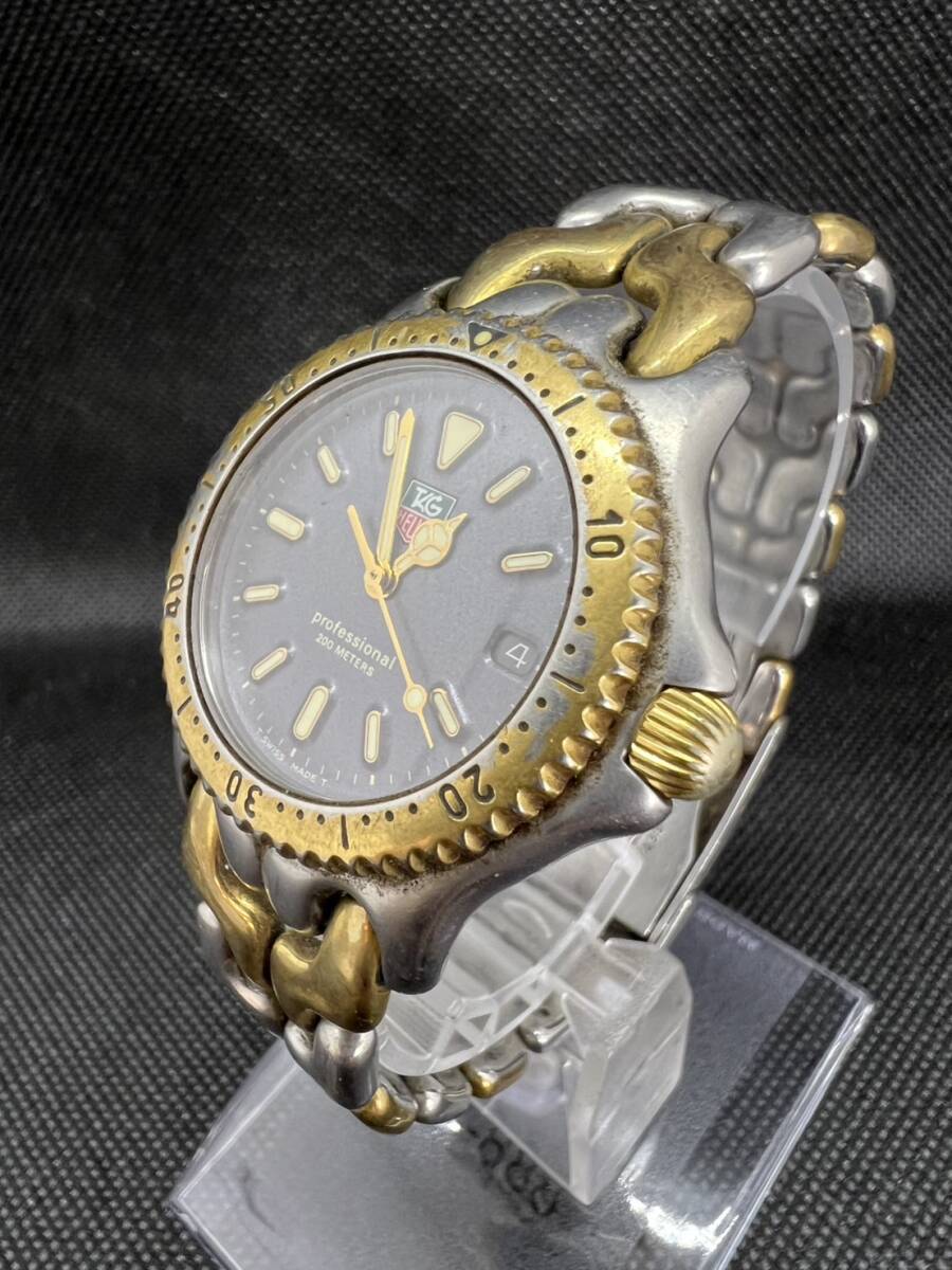TAG HEUER タグ?ホイヤー Professional 200METERS S95.213K 腕時(shí)計(jì) 稼働 現(xiàn)狀品