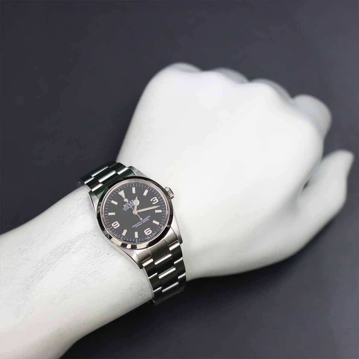 ロレックス ROLEX エクスプローラ1 114270 M番 ルーレット メンズ 腕時(shí)計(jì) ブラック オートマ 自動(dòng)巻き ウォッチ Explorer 1 90274826