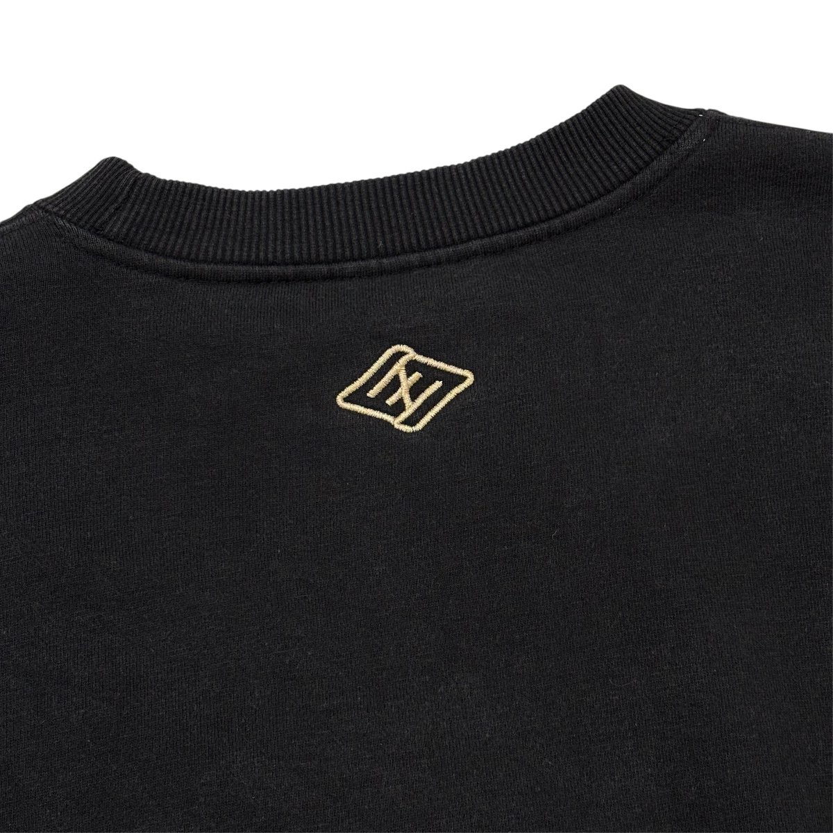 中古 エニーチェ ENYCE スウェット トレーナー クリーニング済み B系 ヒップホップ 刺繍ワッペン 黒 メンズ XL_画像5