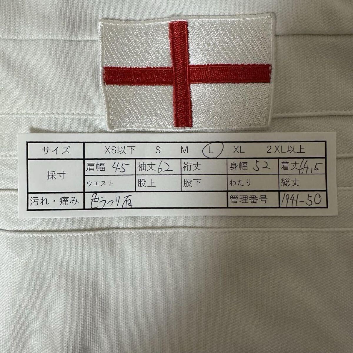 【激レア】adidasジャージ　イングランド代表　ホワイト　白　y2k Lサイズ 激レア】adidasジャージ イングランド代表 ホワイト 白 y2k L