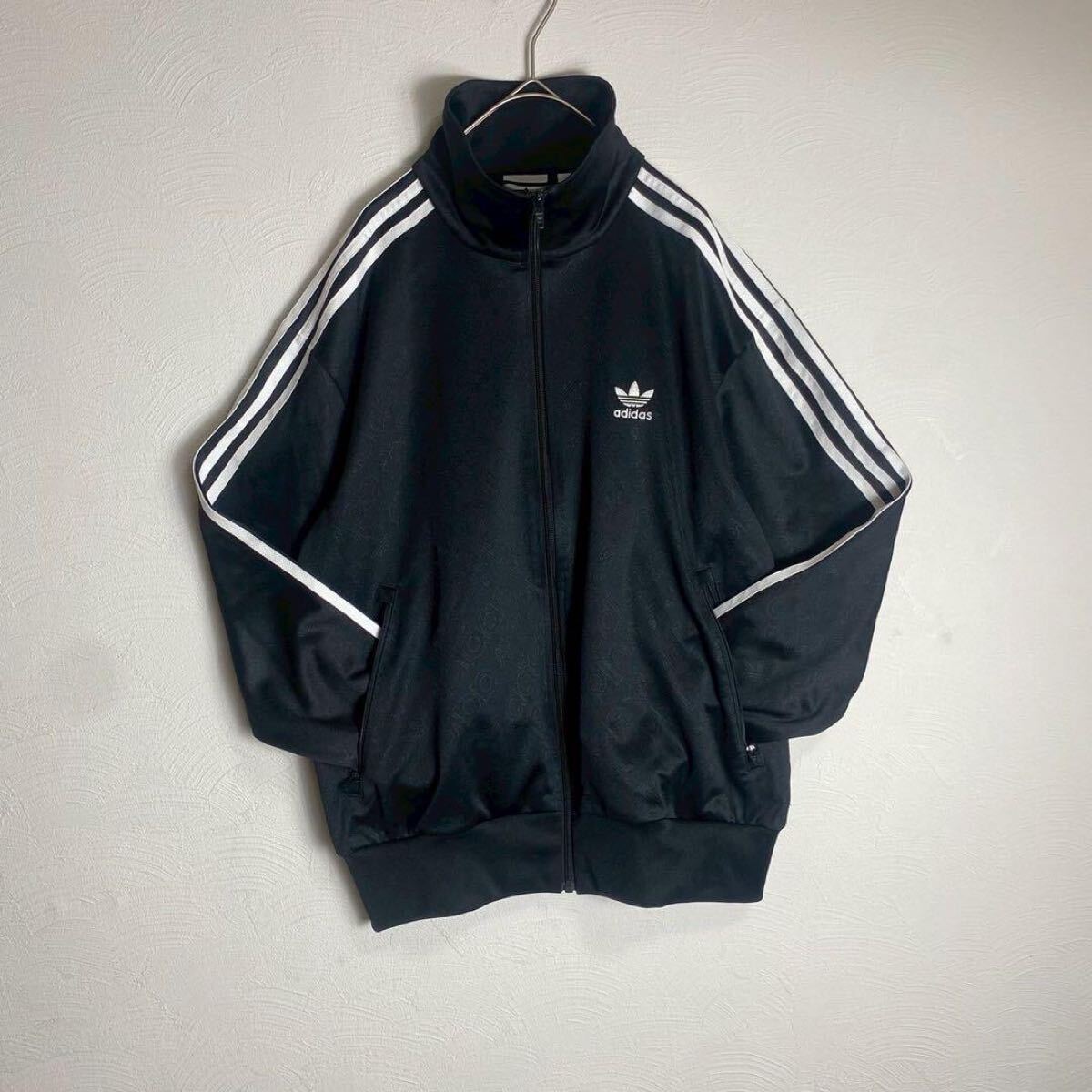 1489 adidas トラックジャケット ファイヤーバード ブラック L