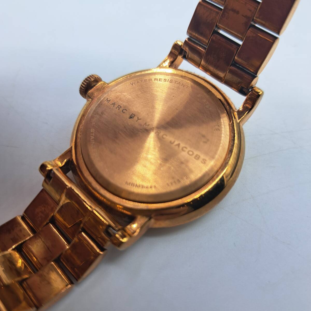 N40343O● MARC BY MARC JACOBS MBM3441 クオーツ時計 白文字盤 レディース時計 マークバイマークジェイコブス 腕時計 ブランド ラウンド