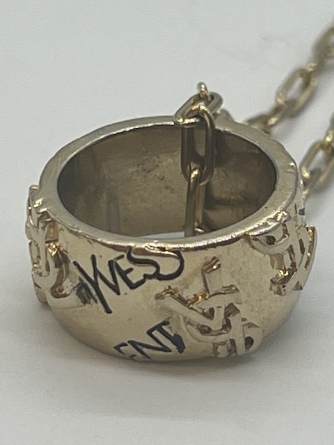 K7974A#Yves Saint Laurent Yves Saint-Laurent подвеска оттенок золота YSL бренд аксессуары колье Vintage кольцо верх #