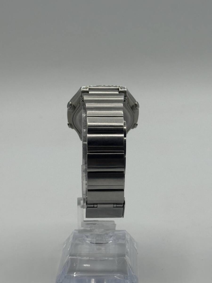 N41462I〇 CASIO カシオ WAVE CEPTOR ウェーブセプター LWA-M141 腕時計 アナデジ 電波ソーラー タフソーラー 白文字盤 SS シルバー_画像6