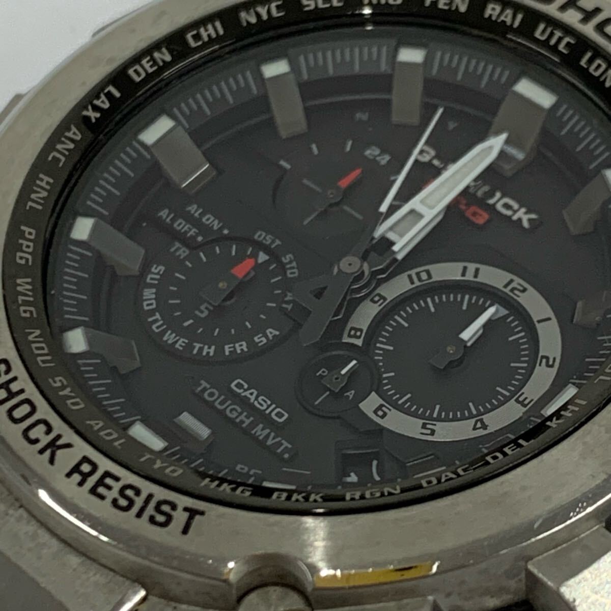 動作未確認 G-SHOCK CASIO カシオ 腕時計 MT-G 電波ソーラー腕時計 MTG-S1000D ブラックカラー系 カ4