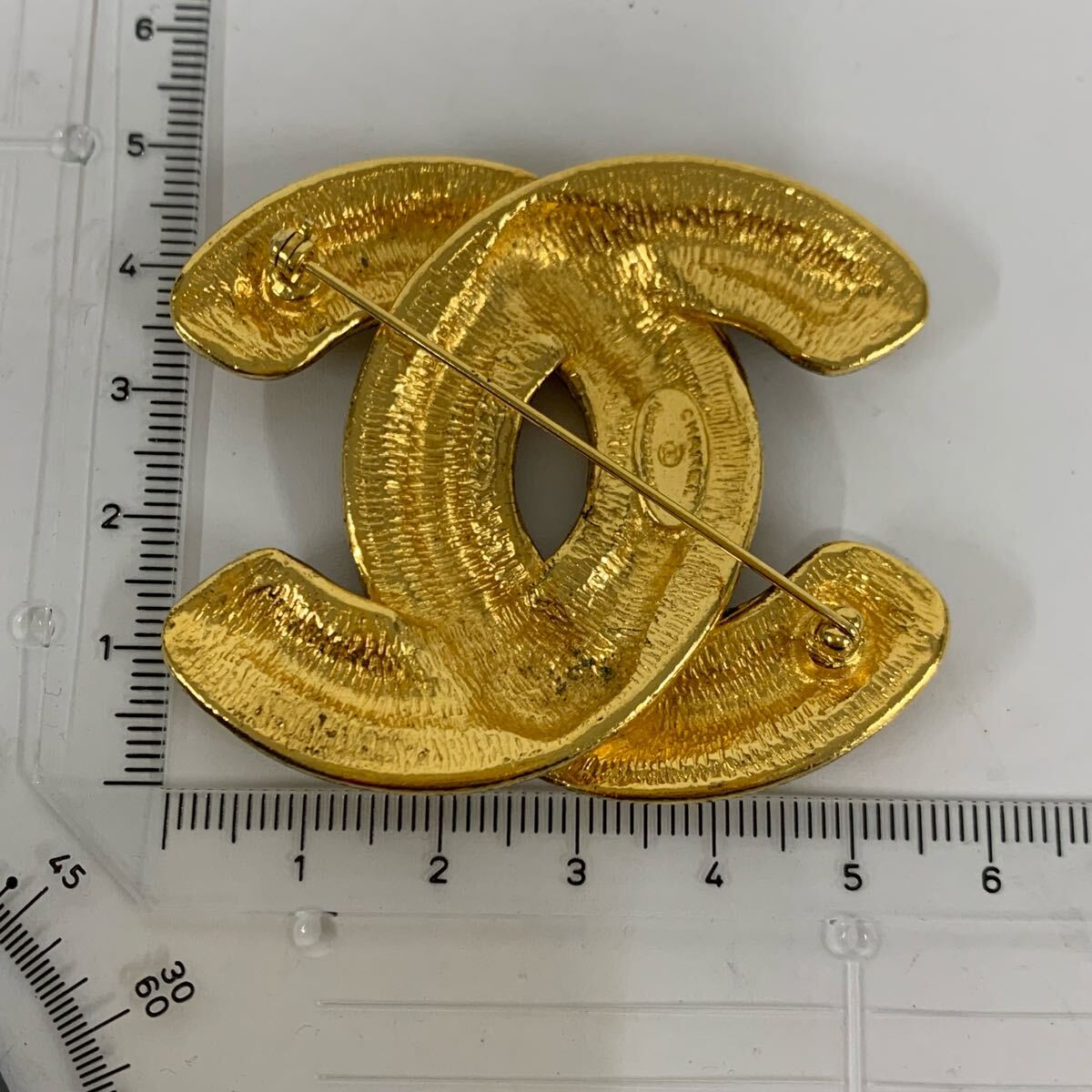 ヴィンテージ CHANEL シャネル デカココマーク ブローチ ゴールドカラー レディース アクセサリー ファッション カ4