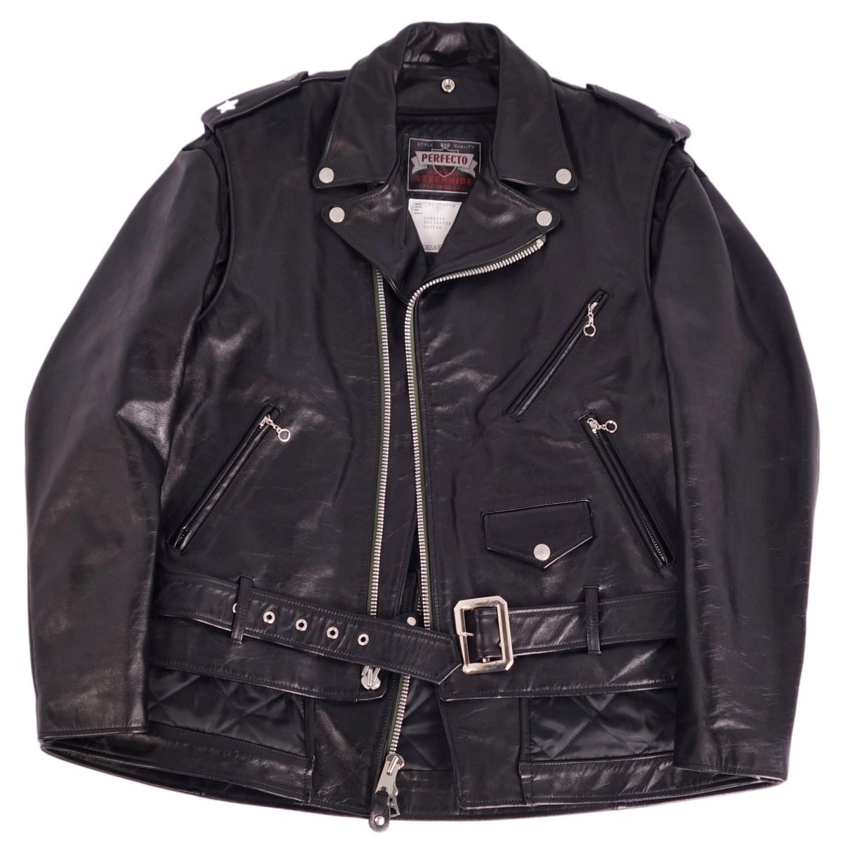 美品 ショット サカイ Schott Sacai 22AW 2way レザージャケット ダブルライダース 22-02875M ONE STAR ワンスター 2(M) ce04ed-rm10f13256