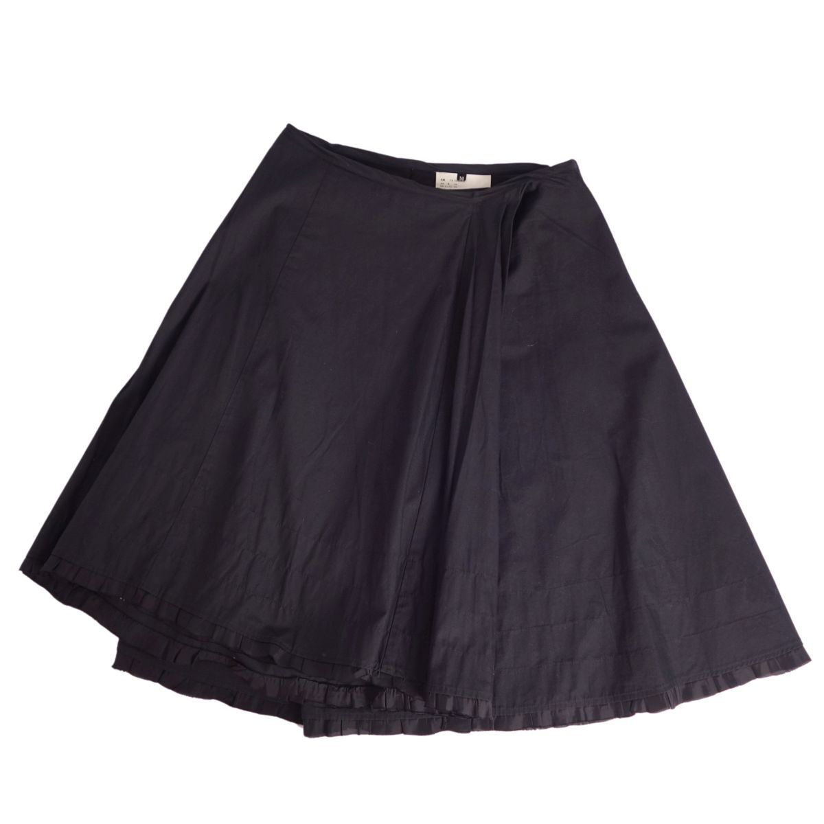 美品 トリコ コムデギャルソン tricot COMME des GARCONS スカート コットン 無(wú)地 AD2001 ボトムス M ブラック ce05ed-rm20e31332