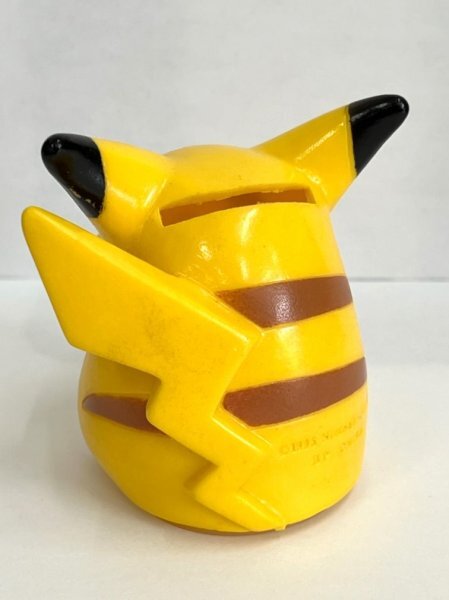 【丸-497】◆ポケットモンスター ピカチュウ　ソフビ貯金箱◆ポケモン／1995年◆ユーズド?中古◆KT