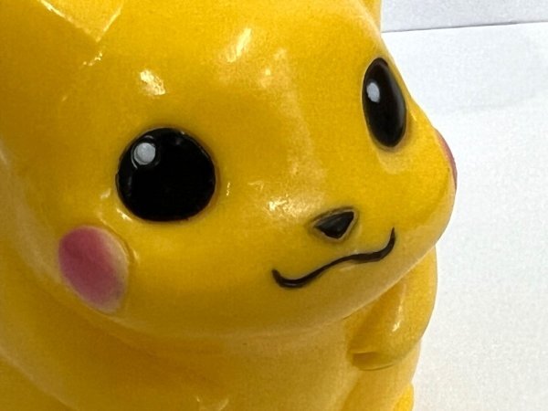 【丸-497】◆ポケットモンスター ピカチュウ　ソフビ貯金箱◆ポケモン／1995年◆ユーズド?中古◆KT