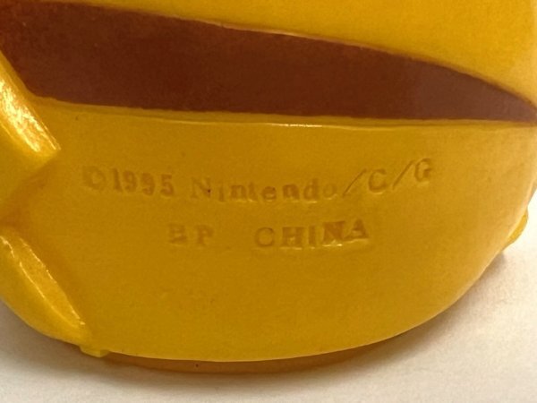 【丸-497】◆ポケットモンスター ピカチュウ　ソフビ貯金箱◆ポケモン／1995年◆ユーズド?中古◆KT