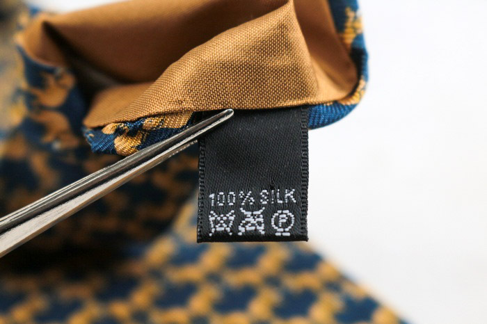 ジムトンプソン ブランド ネクタイ 総柄 動物柄 ゾウ シルク タイ製 PO メンズ ネイビー JIM THOMPSON_画像5