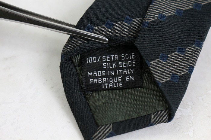 ジョルジオアルマーニ ブランド ネクタイ ストライプ柄 ドット シルク イタリア制 PO メンズ ブラック GIORGIO ARMANI