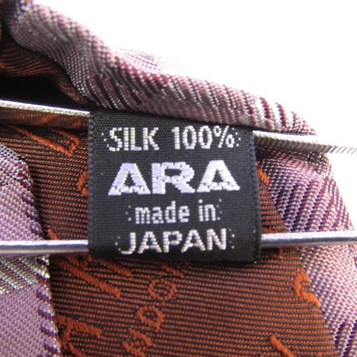ダックス ブランド ネクタイ チェック柄 格子柄 シルク 日本制 PO メンズ ワインレッド DAKS