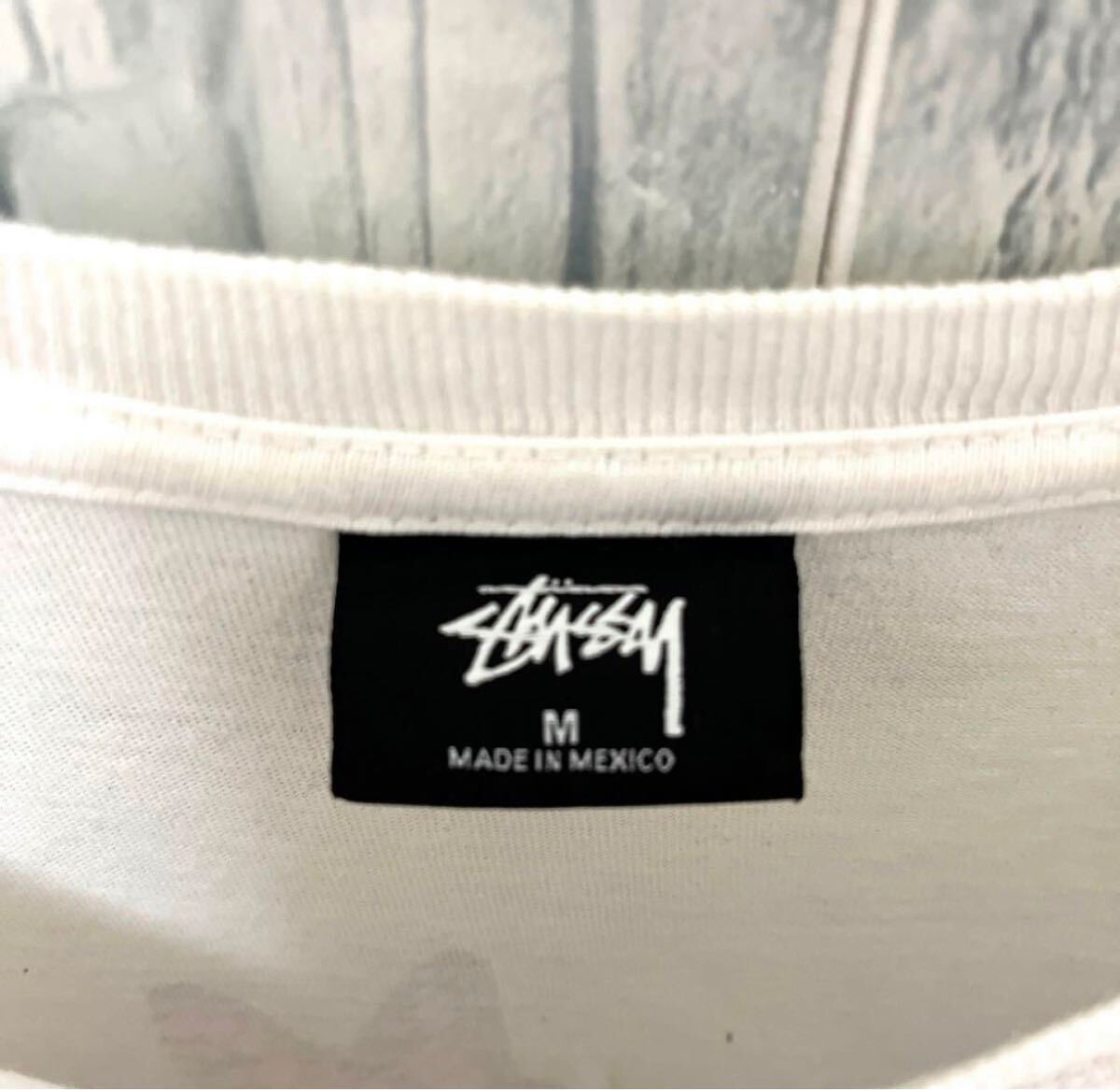 Stussy 長袖カットソー M マスタード/ホワイト stussy ステューシー 長袖 バタフライ 蝶々 ロンT ロング