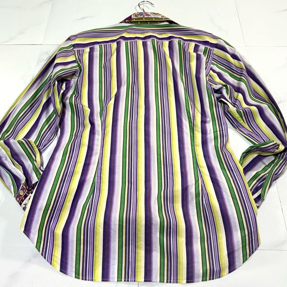 極美品/M-Lサイズ相当○最高級 ETRO エトロ 長袖シャツ 羽織り
