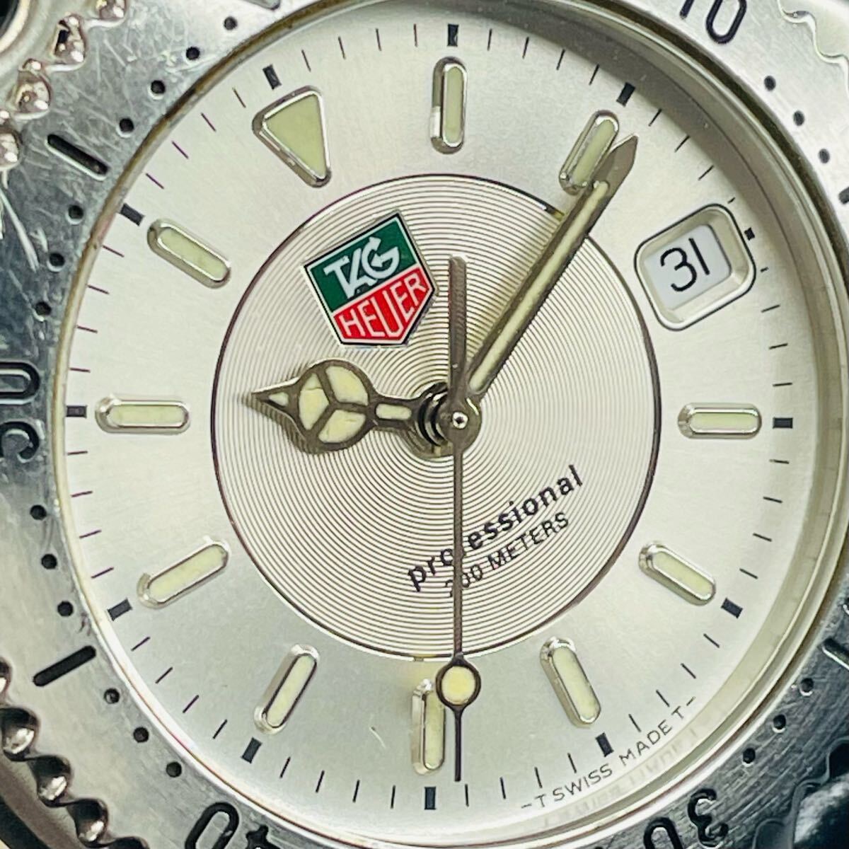 【良品 正規品】 タグホイヤー 腕時計 メンズ セル QZ シルバー プロフェッショナル 時計 TAG HEUER 可動品 【2505Ss9】_画像9