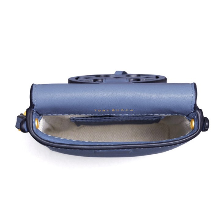  новый товар * Tory Burch самый новый продукт Miller Nano смартфон сумка на плечо голубой дерево 