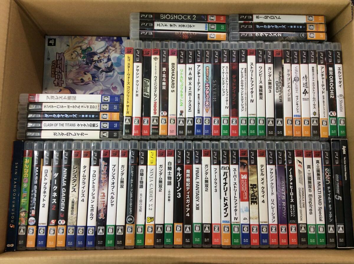 【GC125/120/0】PS3ソフト★合計(jì)72本前后★まとめ★セット★FF/ネプテューヌ/CLASH OF TITANS タイタンの戦い/NINJA GAIDEN/白騎士物語/他
