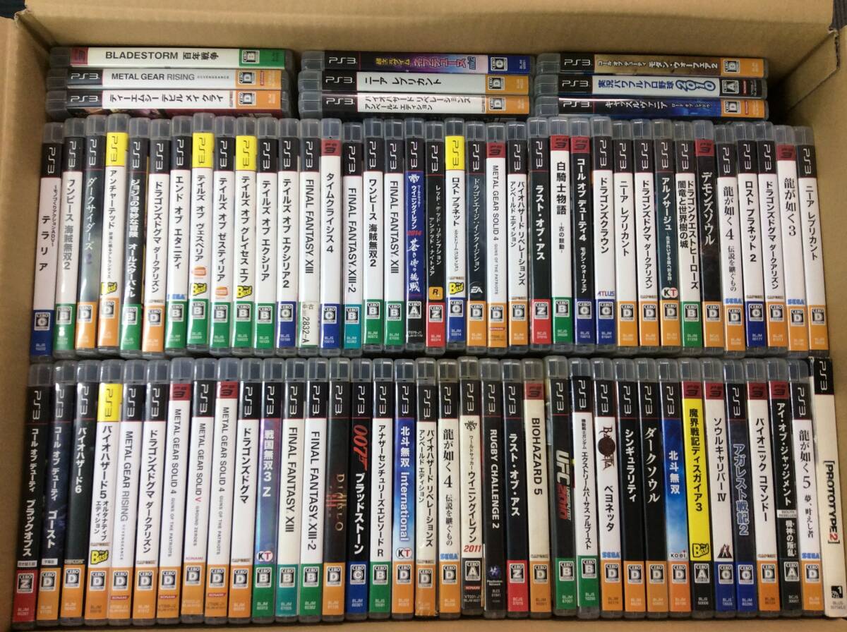 【GC127/120/0】PS3ソフト★合計(jì)82本前后★まとめ★テイルズ/バイオハザード/プロトタイプ2/ニーア/007 ブラッドストーン/FF/メタルギア/他