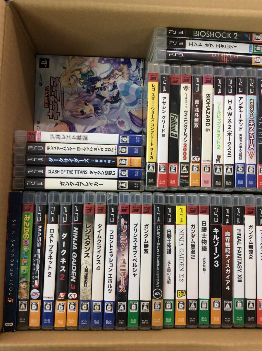 【GC125/120/0】PS3ソフト★合計(jì)72本前后★まとめ★セット★FF/ネプテューヌ/CLASH OF TITANS タイタンの戦い/NINJA GAIDEN/白騎士物語/他