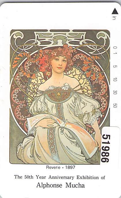 ５１９８６★MUCHA　Alphonse Mucha　テレカ★_画像1