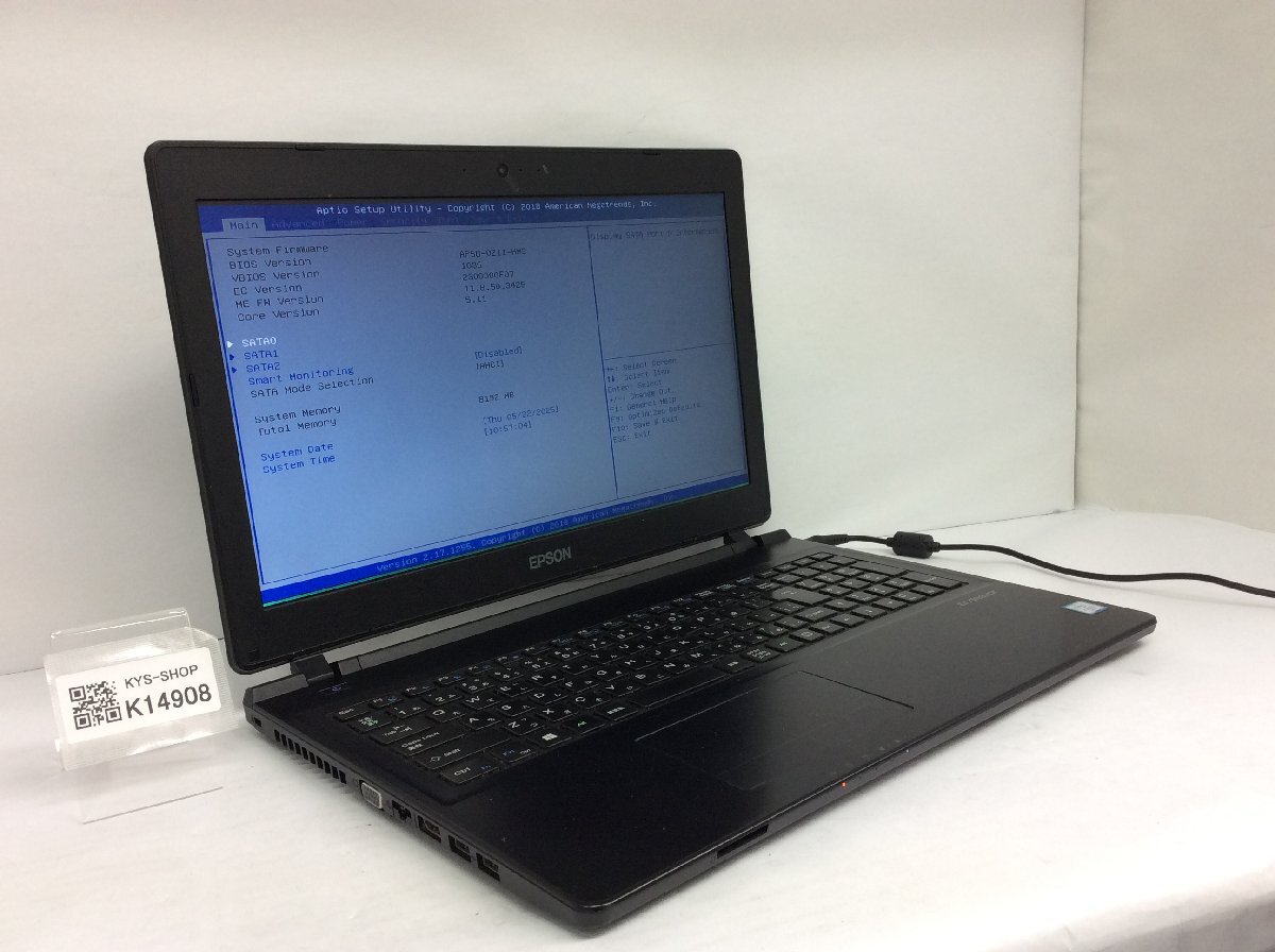 ジャンク/ EPSON Endeavor NJ4000E Intel Core i5-6200U メモリ8.19GB ストレージ無し 【K14908】
