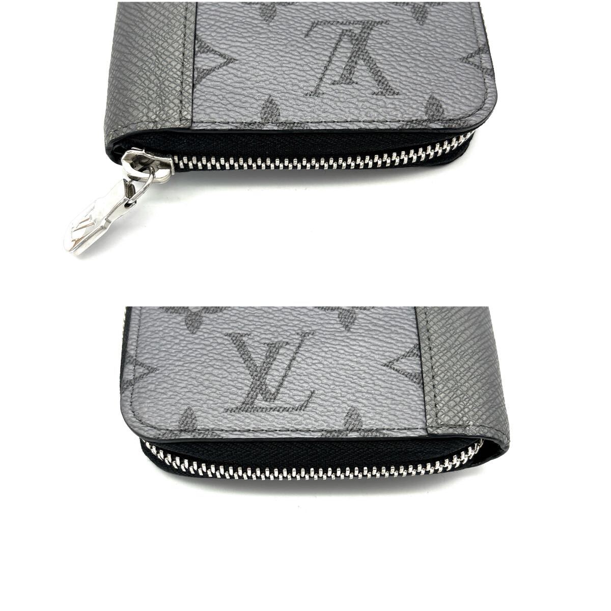 現(xiàn)行◆RFID◆LOUIS VUITTON ルイヴィトン ヴェルティカル タイガラマ 長財布 ロングウォレット ラウンドファスナー シルバー メンズ