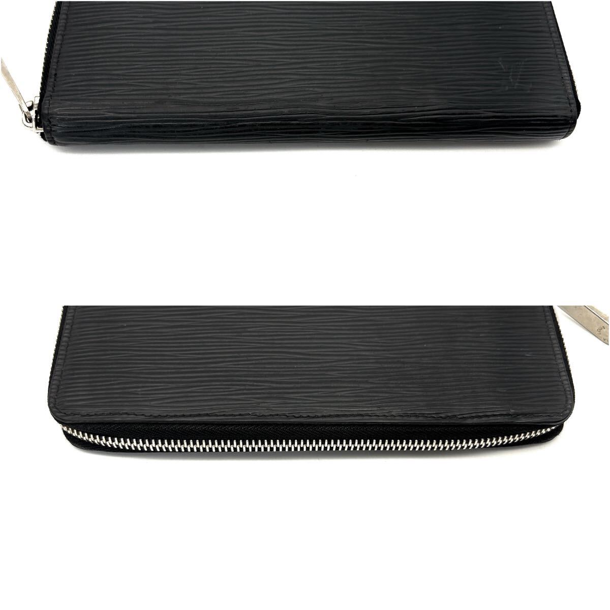 極美品◆LOUIS VUITTON ルイヴィトン ポルトフォイユ クレマンス エピ 長(zhǎng)財(cái)布 ロングウォレット ラウンドファスナー ノワール ブラック