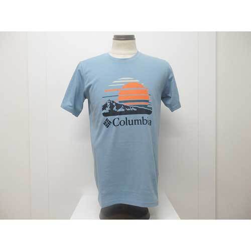 Columbia コロンビア AE2959 パスレイクグラフィック Tシャツ リップルブルー/ピースフル パースペクティブ(431) Lサイズ 新品